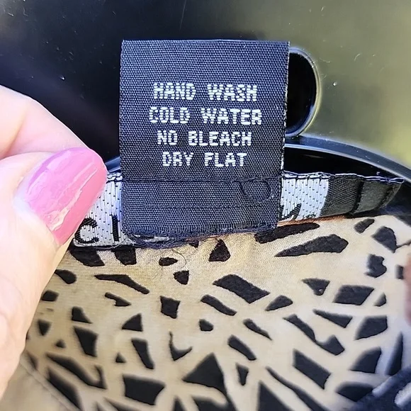 Citron Ladies Large Silk Spandex Sheer Mandarin Collar Black Butterfly Blouse - Picture 5 of 9